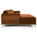 Ver imagem 2 de Sofá 245cm 4 Lugares Chaise Esquerdo Pés Gold B-262 Telha