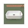 Cuba Pia Apoio Sobrepor Branco P Banheiro Lavabo 36,5x27cm - 3