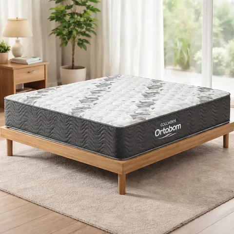 Colchão de Espuma D33 One Face Ortobom Airtech 100 Casal 138 Cm