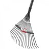 Vassoura metálica para grama palheta fixa com cabo Nove54 - 3