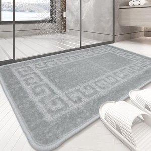 1 Tapete Banheiro Grego Grande Antiderrapante Ce Cz 50x80