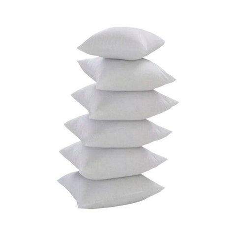 Kit Com 6 Refis De Almofada 50x50 Silicone Para Capas 45cm