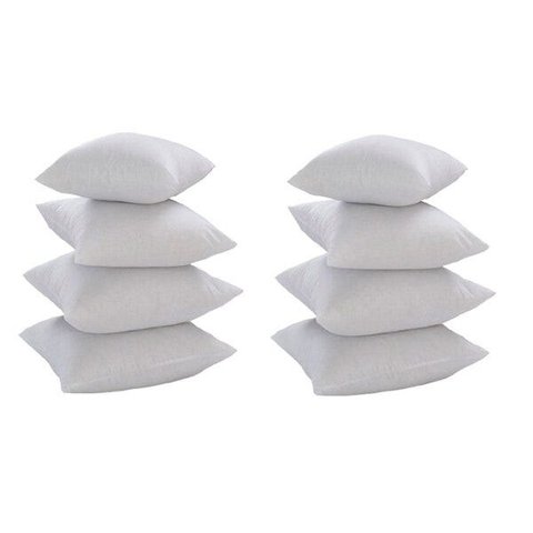 Kit Com 8 Refis De Almofada 45x45 Silicone Para Capas 40cm