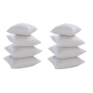 Kit Com 8 Refis De Almofada 50x50 Silicone Para Capas 45cm