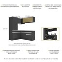 Ver imagem 5 de Armário De Cozinha Completa De Canto Mp2088.898 Preto/branco