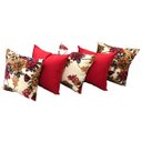Ver imagem 1 de Capas de Almofadas Decorativas 5 Unidades Com Ziper:KCT053