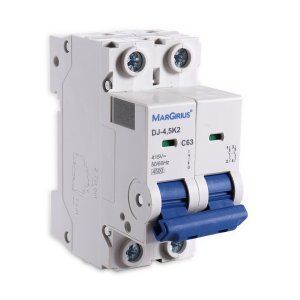 Disjuntor Bipolar 63a Curva C Margirius Polo:bipolar