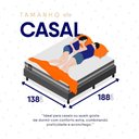 Ver mais imagens de Conjunto Box Baú Cinza Cairo Cinza Molas Ensacadas Casal 138x188x71 - King House