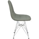 Ver imagem 3 de Kit 3 Cadeiras Charles Eames Botonê Eiffel Base Metal Cromado - Cinza
