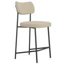 Ver imagem 6 de Kit 03 Banquetas Baixa Bar Cozinha Sala de Jantar Preto Elira L02 Linho Bege Escuro - Lyam Decor