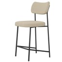 Ver imagem 7 de Kit 03 Banquetas Baixa Bar Cozinha Sala de Jantar Preto Elira L02 Linho Bege Escuro - Lyam Decor
