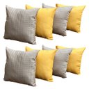 Ver imagem 1 de Capas de Almofadas Decorativas 8 Unidades Com Ziper:KCT08103