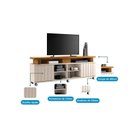 Ver imagem 4 de Rack para TV até 70 Polegadas 180cm 2 Portas de Correr Ripado Temis Espresso Móveis