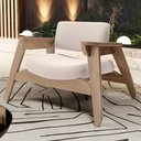 Ver imagem 7 de Kit 2 Poltronas Decorativa para Sala Living Concept L02 Nature Suede Bege - Lyam Decor