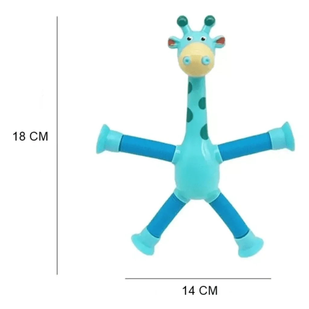 Ver imagem 3 de Girafas Pop It Tubo Led Estica e Gruda Montessori Magic Unid:amarelo
