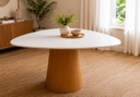 Ver imagem 1 de Mesa Orgânica Canya 135x140cm - Laca Branca