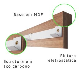 Cabideiro Strassis Design Sd-3010 Branco - 7
