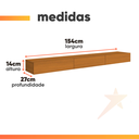 Ver imagem 3 de Rack Suspenso para Painel ou Tv até 75 Polegadas 3 Portas Egeo Edn