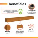 Ver imagem 4 de Rack Suspenso para Painel ou Tv até 75 Polegadas 3 Portas Egeo Edn