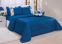 Ver imagem 1 de KIT CASAL QUEEN BEM ME QUER 7 PEÇAS:AZUL