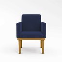 Ver imagem 4 de Kit 04 Poltronas Decorativa Reforçada Oferta Mesa Cozinha Cor:Azul Marinho