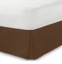 Ver imagem 1 de Saia Para Cama Box Casal King Size Matelada Microfibra:TABACO