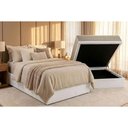 Ver imagem 2 de Cama Box Baú Novo + Colchão Anatômico Kappesberg D33 Carmine + Base Crc Corano White