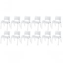 Ver imagem 1 de Cadeira Iso Base Branco Igreja, Escola, Escritório - Branco Kit 12 Peças