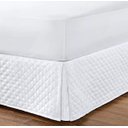 Ver imagem 1 de Saia Para Cama Box Solteiro Matelada Microfibra:BRANCO