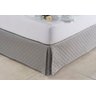 Saia Para Cama Box Solteiro Matelada Microfibra:CINZA - 1
