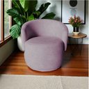 Ver imagem 7 de Poltrona Decorativa Beatriz Orgânica Veludo Rosê