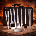 Ver imagem 5 de Kit Conjunto Churrasco Aço Inox Maleta 20 Peças