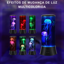 Ver imagem 3 de Luminaria Aquario Agua Viva Led 7 Cores Grande 38cm Jellyfish
