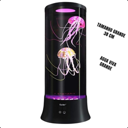 Luminaria Aquario Agua Viva Led 7 Cores Grande 38cm Jellyfish - 2