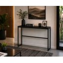 Ver imagem 5 de Mesa Jantar Aparador Bancada Alta Industrial 110x60cm Tampo Preto Pés Preto