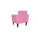 Ver imagem 3 de Poltrona Decorativa Classic Suede Rosa Pés Madeira Mz Decor