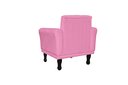 Ver imagem 3 de Poltrona Decorativa Classic Suede Rosa Pés Madeira Mz Decor