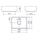 Ver imagem 4 de Cuba Apoio Retangular 40cm Deca Slim Soft Antrac. L.13040.85