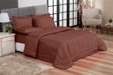 Ver imagem 2 de Jogo de cama Casal 6 peças com Edredom e Lençol Casa Dona Chocolate