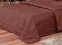 Ver imagem 3 de Jogo de cama Casal 6 peças com Edredom e Lençol Casa Dona Chocolate