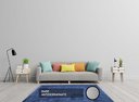 Ver imagem 4 de Tapete para Quarto ,sala ,escritório 2,00 X 4,00 Pelo Macio.:azul