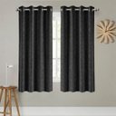 Ver imagem 1 de Cortina Bella Jacquard Sala e Quarto 280x170cm Preto Casa Dona