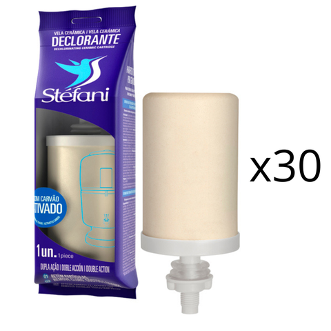 Kit 30 Un Vela Stéfani São João Declorante Carvão Ativado