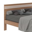 Ver imagem 5 de Cama De Casal Branca com Cabeceira 195 cm X 148,6 cm: Amêndoa com Branco