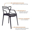 Ver imagem 6 de Cadeira para Sala de Jantar Allegra Preto