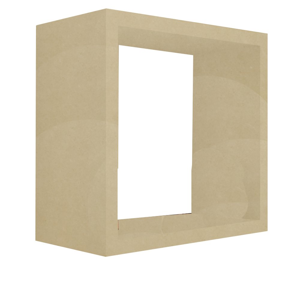 Nicho Decorativo 50x50x15 Cm Natural em Mdf - 5