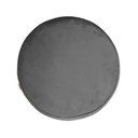 Ver imagem 3 de Puff Decorativa para Sala Thor Base Madeira Maciça Linho Divini Decor:cinza