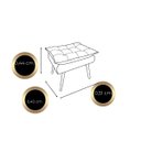 Ver imagem 2 de Puff Opala Decorativo para Sala, Salão e Quarto