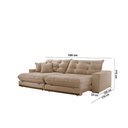 Ver imagem 4 de Sofá Duque Dois Módulos de 80cm B25cm Meu Sofá Online A226 Linho Bege