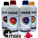 Ver imagem 1 de 4 X 250ml Tinta Stk T504 L6161 L4150 L4160 L6191 L6171 Compatível com Ecotank Epson